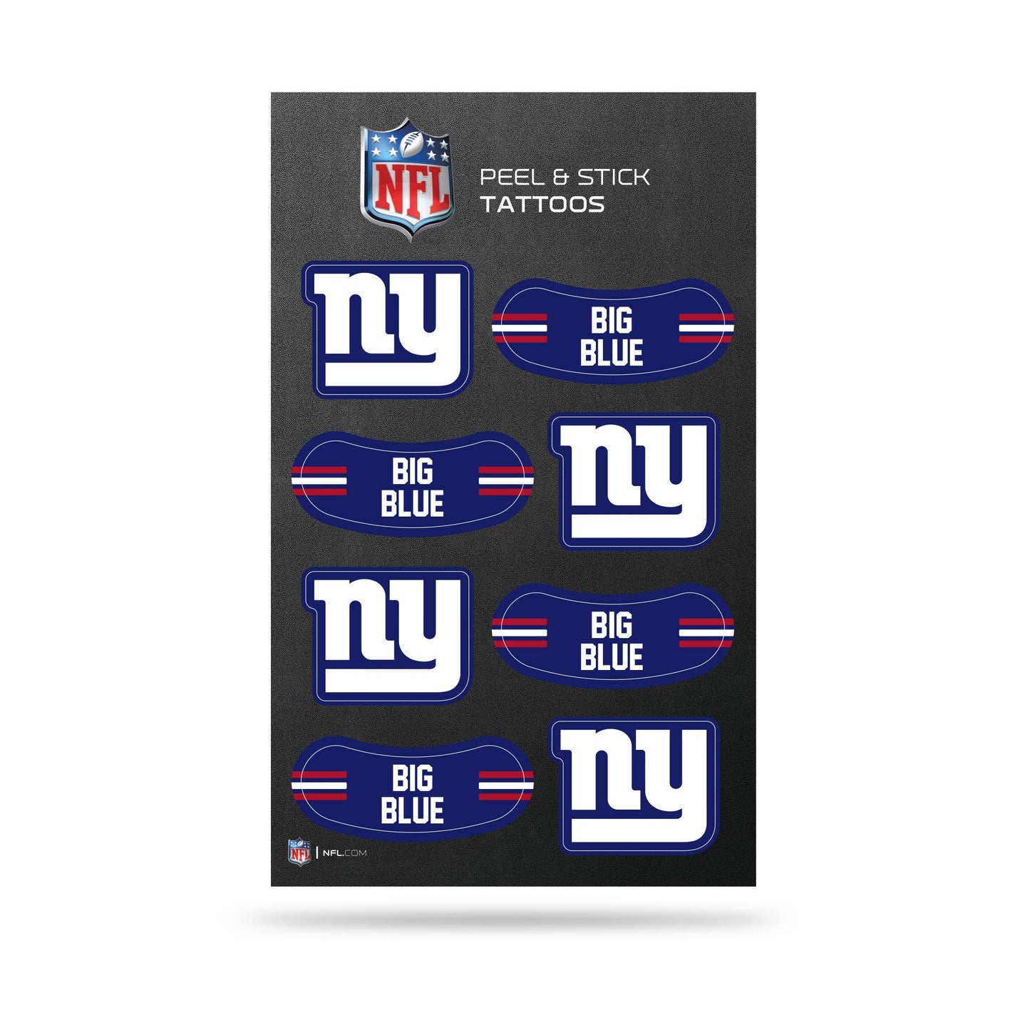 NFL New York Giants Peel & Stick Temporary Tattoos