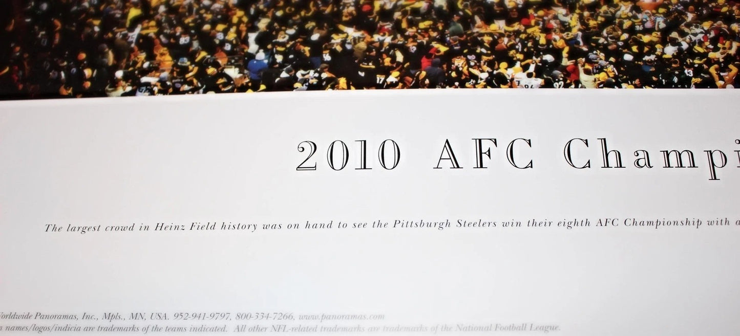 Pittsburgh Steelers Heinz Field Aerial Stadium Panoramic Photo Print 2010 AFC Championship