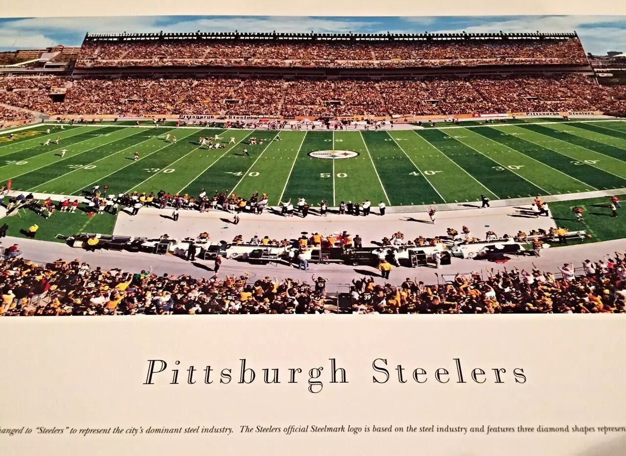 Pittsburgh Steelers Heinz Field Aerial Stadium Panoramic Photo Print