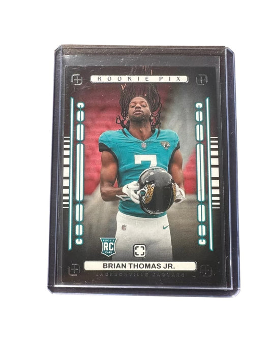 Brian Thomas Jr RC Rookie Card Photogenic Rookie Pix Panini 2024 - 25 No. 15 Jaguars