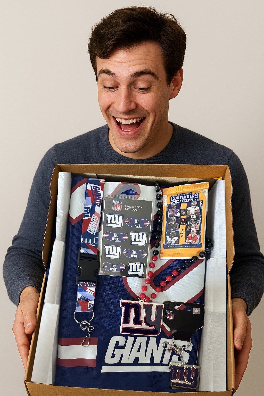 New York Giants Fan Gift Pack Swag Bag includes 6 Items
