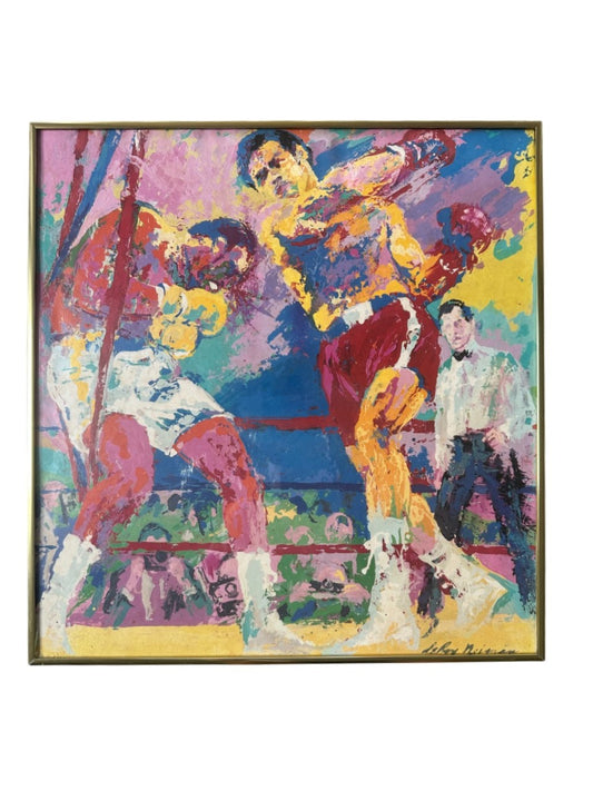 Boxing Leroy Neiman Framed Painting
