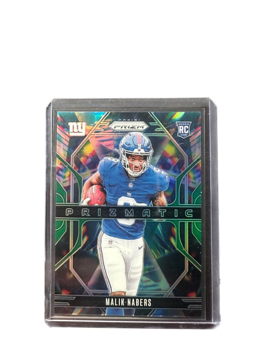 Malik Nabers RC Rookie Card Panini Prizm Prismatic 2024 - 2025 Giants No. 13
