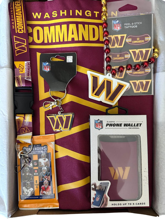 Washington Commanders Fan Gift Pack Swag Bag includes 7 Items