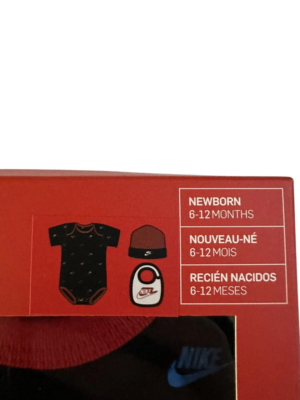 Nike Baby 3-Piece Set Bodysuit Hat Bib