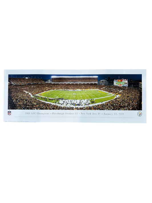 Pittsburgh Steelers Heinz Field Aerial Stadium Panoramic Photo Print 2010 AFC Championship
